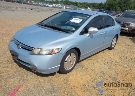 2007 Honda Civic Hybrid z USA, uszkodzony, nr VIN JHMFA36227S010401